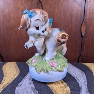 Vintage Rotating Puppy Dog Music Player "How Much is that Doggy in the Window"